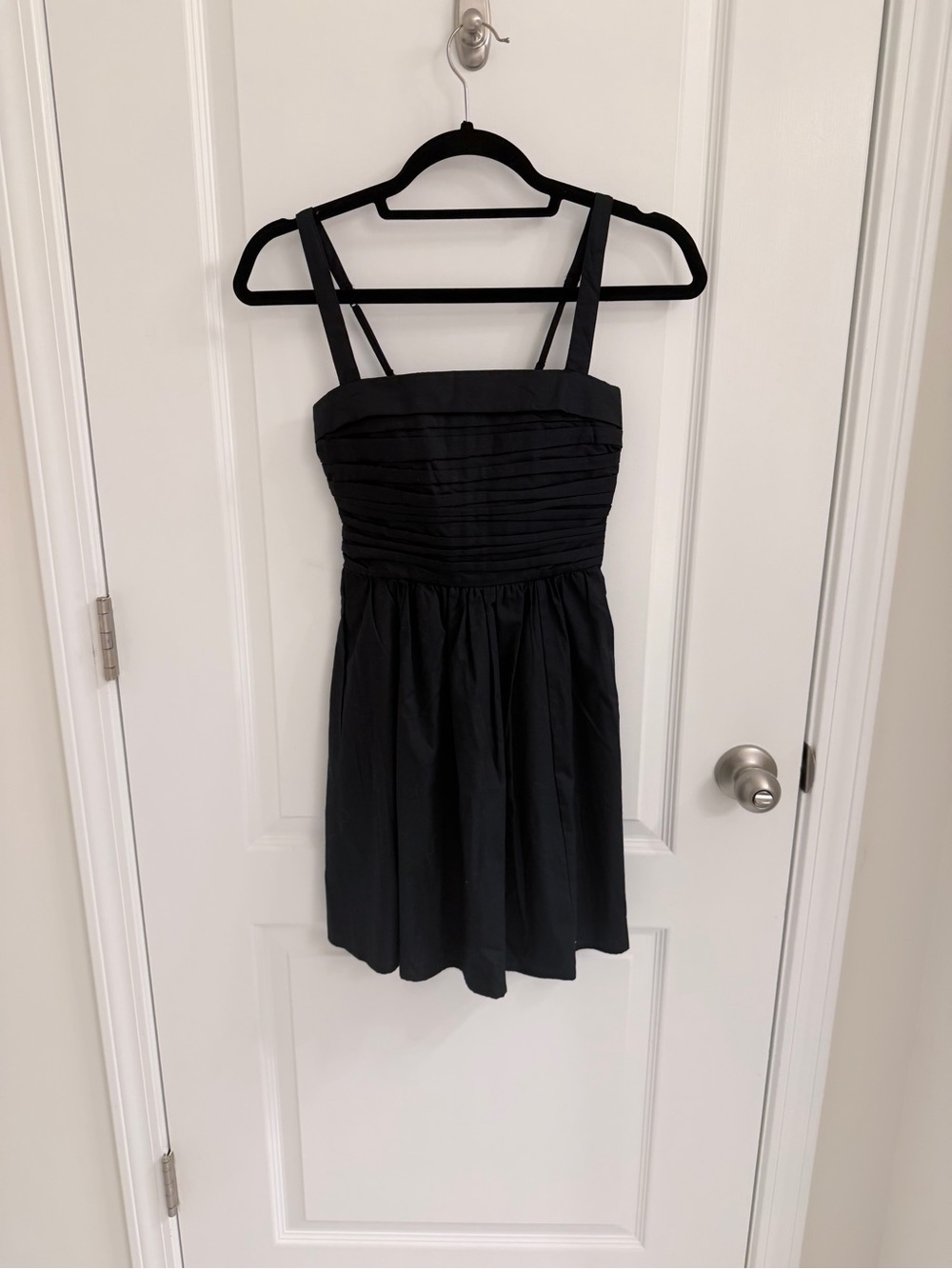 Abercrombie & Fitch Black Pleated Strap Mini Dress